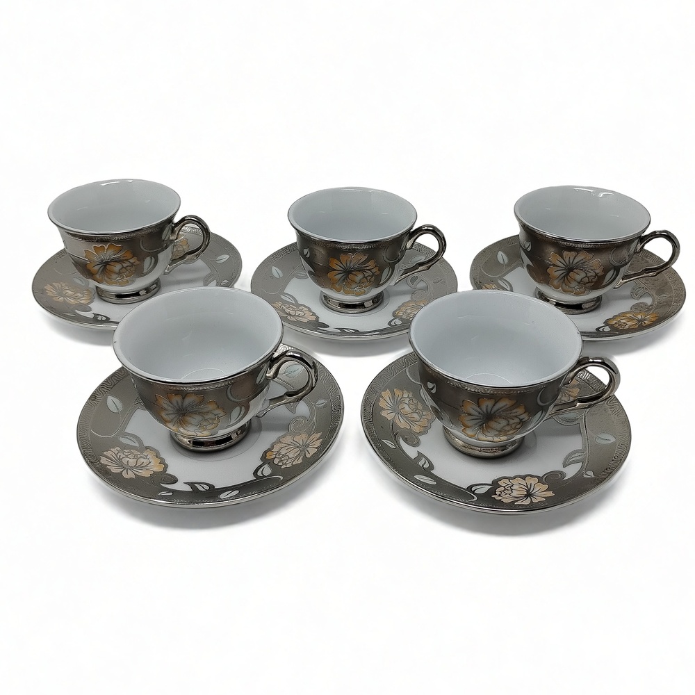 Al Sultan Porcelain Tea Cup Saucer Set Fine China Tableware Cottagecore Boho